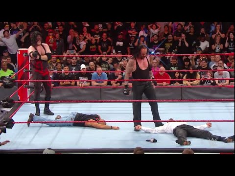 220 The Undertaker and Kane lay out Triple H and Shawn Michaels - RAW 01 October 2018