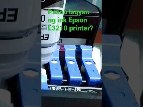 Paano lagyan Ng ink Ang Epson L3210?#refillink #epsin3210 #paanolagyaninkepson