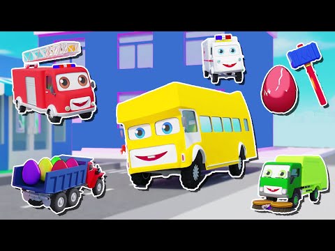 Humpty Dumpty | Vehicles Song | Had a Great Fall | Nursery Rhyme for Kids & Songs | Preschool Rhymes