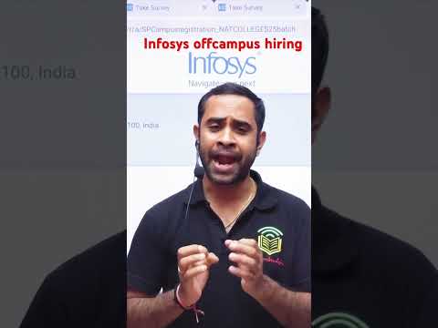 Infosys offcampus hiring @OnlineStudy4u