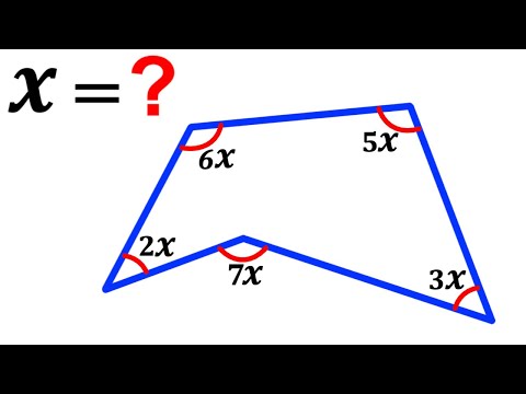 Can you solve for the angle X? | (Polygon) | #math #maths | #geometry