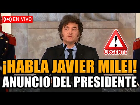 🔴URGENTE MILEI EN VIVO ANUNCIO DESDE EL PALACIO LIBERTAD | BREAK POINT