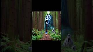 Crazy Ghost In Deep Foreste #shorts #shortsfeed #ghost #scary #ghostattack