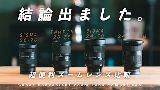 【結局どれが良い？】ソニーの万能ズームレンズ、全部使って比較してみた【Sony vs SIGMA vs TAMRON】