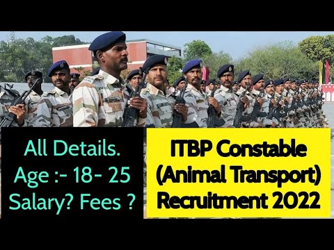 ITBP ( Animal Transport ) New Job 2022 || ITBP New Vacancy 2022 || Central Government Job India 2022