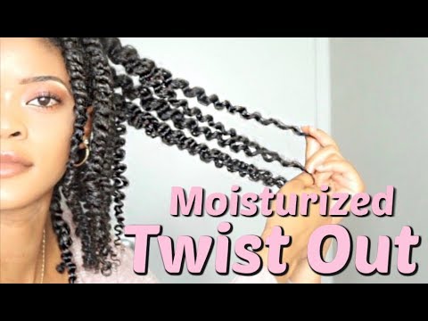 Moisturized Twist Out on Type 4 Natural Hair