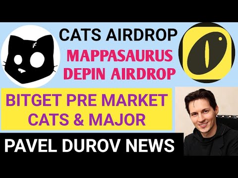 Cats Airdrop Full Guide | Mappasaurus Airdrop Update | Cracka Coin Update | Pavel Durov Latest News