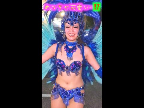 💐花娘サンバフェス2024🉐めっちゃ〜可愛い〜❗️❓九発目💃魅惑的な美人ダンサー達の美顔美体！夜の銀座！花小金井❣️刺激的なビックリダンサー💃踊り魔くる圧巻🛡️４K高画質縦情熱サンバ〜💥アハスタォン👙