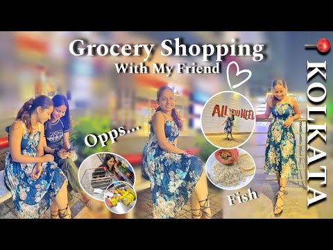 Grocery Shopping With My Friend- Unexpected Bill😵‍💫 | Newtown Kolkata | #vlog | Mansi Gupta | MG426