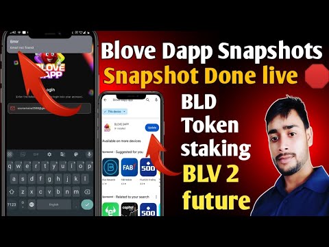 Blove dapp snapshots Live | BLove Dapp letest update today | BLD Token live price | BLV 2 list