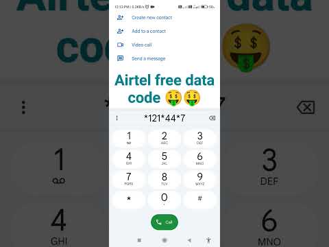 Airtel free Data code🤑🤑 #airtel #freedata