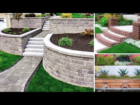 Front Yard and Backyard Design, 60 Retaining Wall Ideas for a Sloped Yard!