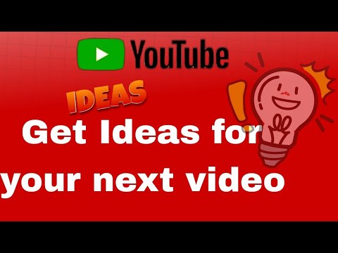 Get ideas for your next video