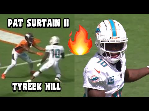 Tyreek Hill Vs Patrick Surtain II 🔥 ‘ELITE’ Matchup! (WR Vs CB) Broncos Vs Dolphins 2023 highlights