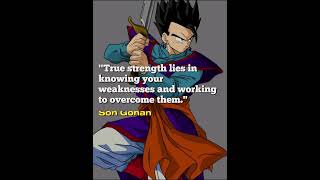 Son Gohan :  3 Epic Quotes That Will Leave You Speechless!  #animequotes #dragonballz