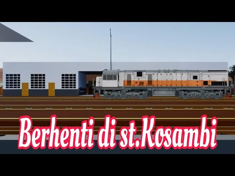 KERETA API BERHENTI DI ST.KOSAMBI| Perkenalan 2D Animation| TRAIN