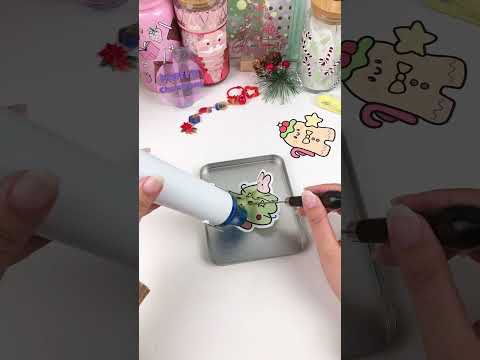 DIY Cute Keychains for Christmas with Shrink Sheets