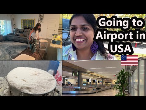 USA Airport கிளம்பிட்டோம்~India to USA flight~Day in my life before going to AIRPORT Family Traveler