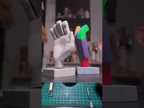 Stylized hand sculpting process