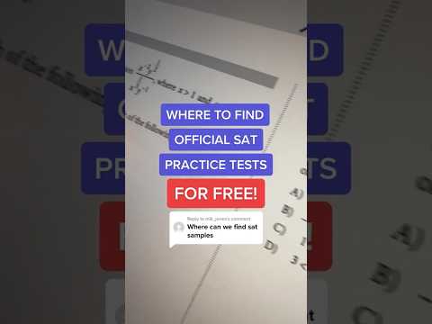 Where to Find Official SAT Practice Tests FOR FREE!!! #Shorts #SAT