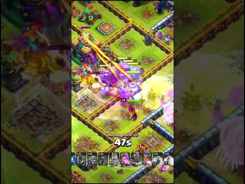 TH 13 attacks TH 14 Max Def with Yeti Bowler. #clashofclans #clashofclansvideos