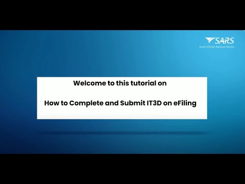 How to Complete and Submit IT3D on eFiling