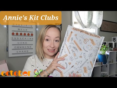 Annie's Kit Clubs Farmhouse Style Kit for October 2021 #annieskitclubs #unboxing