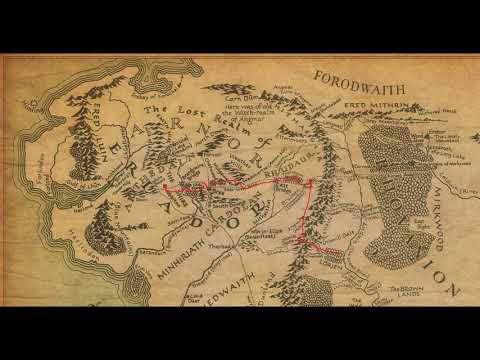 Lord of the Rings (LOTR) | Route of the Fellowship every day