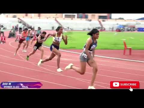 4TH INDIAN OPEN NATIONAL  ATHLETICS COMPETITION WOMEN (U-23) 200M FINAL #youtube @akashSharma75978