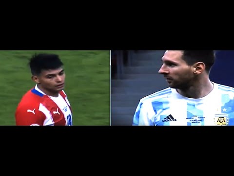 Paraguay Player Humiliating Di Maria, Then Lionel Messi Revenge for him ميسي ينتقم لدي ماريا