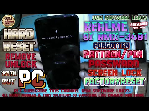 Realme 9i Hard Reset|Realme RMX-3491 Factory Reset|without PC