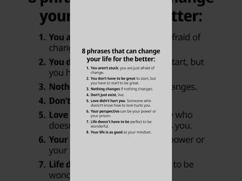 8 phrases that can change your life for the better