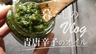 暮らしVLOG｜万能！青唐辛子オイルを作りました。