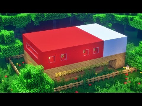 Such a base is not bad | Bed type base with farm | Minecraft Building