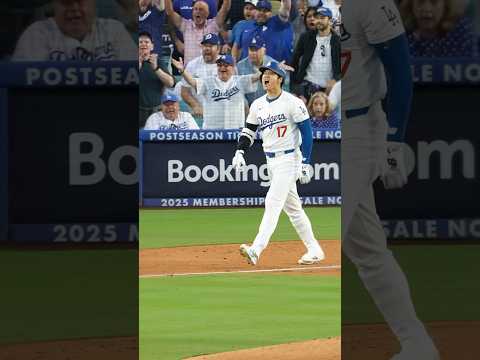 Postseason nerves for Shohei? Nope. 😯 #baseball #dodgers #losangeles