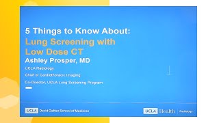 Lung Screening with Low Dose CT | UCLA Radiology