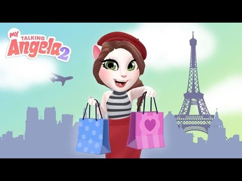 🇫🇷 🥐 Angela Goes to Paris! 🇫🇷 🥐New My Talking Angela 2 Gameplay