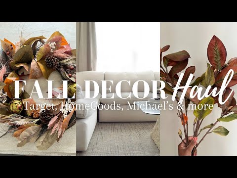 MASSIVE FALL HOME DECOR HAUL 2024 | Walmart, Target, HomeGoods, Hobby Lobby, HomeSense, Dollar Tree