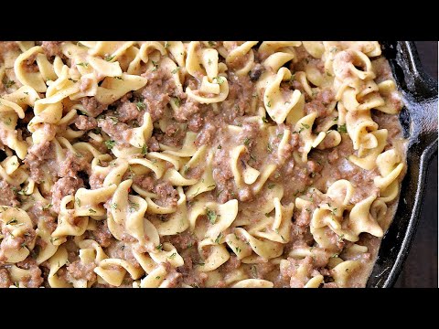 Easy Ground Beef Stroganoff with Cream of Mushroom Soup