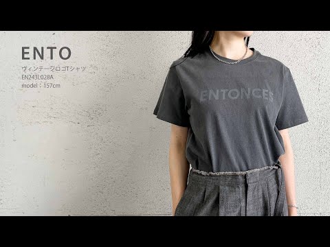 ENTO　ヴィンテージロゴTシャツ