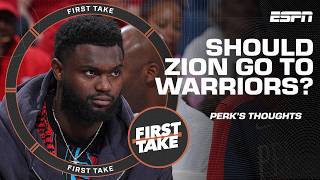 The Warriors should trade for Zion Williamson 😳 - Kendrick Perkins | First Take