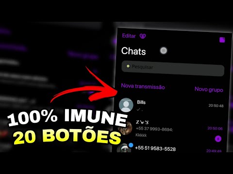 NOVO MELHOR WHATSAPP IMUNE TEMA IOS (idêntico) | Gnzin V7