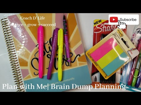 Plan with Me| Quick & Easy Weekly Planning| What's a Brain Dump