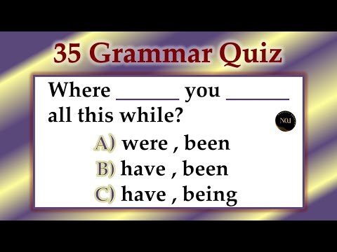 35 English Grammar Quiz | Verb Forms  v1 v2 v3 English | Conjugation Of Verbs | No.1 Quality English