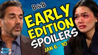 Bold and the Beautiful Early Edition Spoilers Jan 6-10: Ridge Backtracks & Luna Unleashed