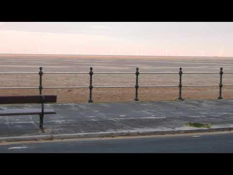 Green beach as protection  from sand storms - aftermath of Storm Armwen - Hoylake