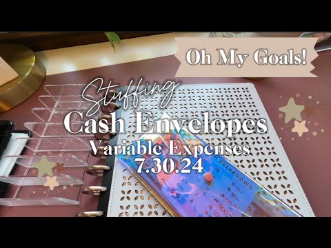 Stuffing Cash Envelopes 7.30.24 | Variable Expenses  | Budget With Me!