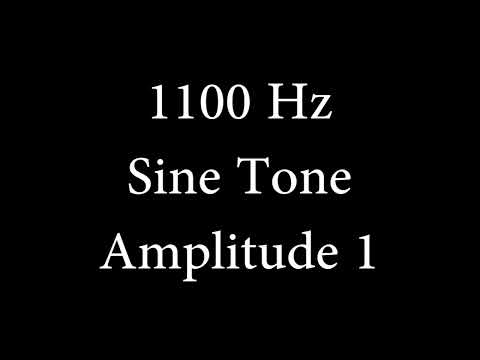 1100 Hz Sine Tone Amplitude 1