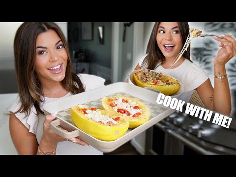 Spaghetti Squash Mukbang | Eat & Cook with Me!