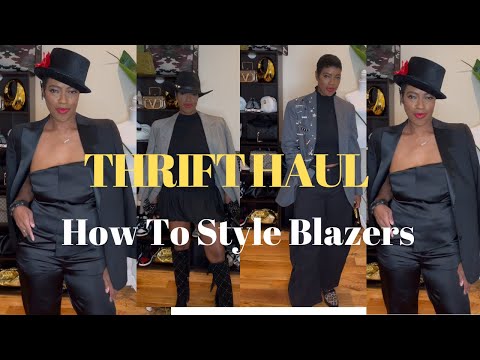 Thrift Haul: How To Style Thrifted Blazers | Goodwill Finds | Msglamdoll Tv